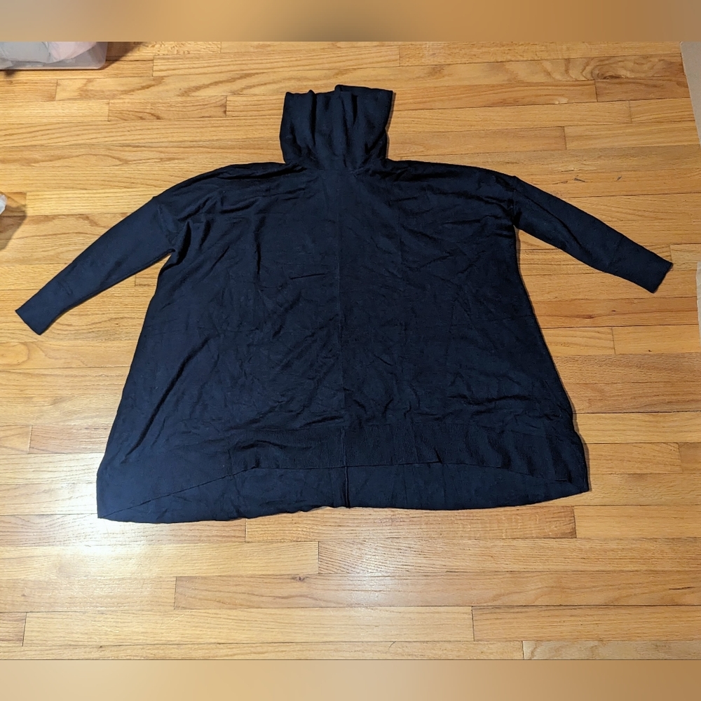 Navy Oversized Turtleneck Sweater Winter WOMENS MEDIUM